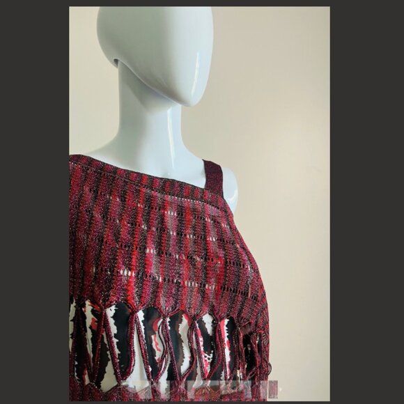 NWT MISSONI RED w/LUREX DRESS SIZE 44/10 - Picture 7 of 12
